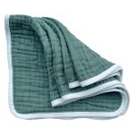 Muslin Burp Cloths 4 Pack Large 20" by 10" 100% Cotton 6 Layers Extra Absorbent and Soft by Synrroe - Image 5